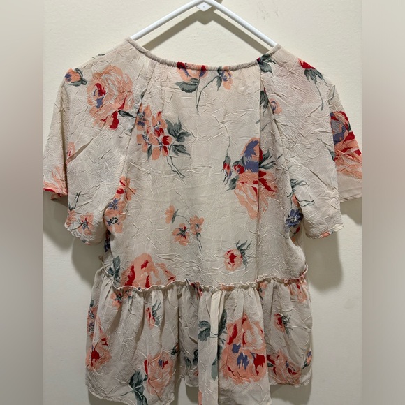 Lucky Brand Floral Flutter Top Blush Pink Women’s Sz Sm‎ - Picture 8 of 8